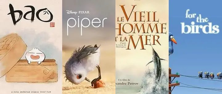 奥斯卡最佳动画短片 1932-2023共 91 部